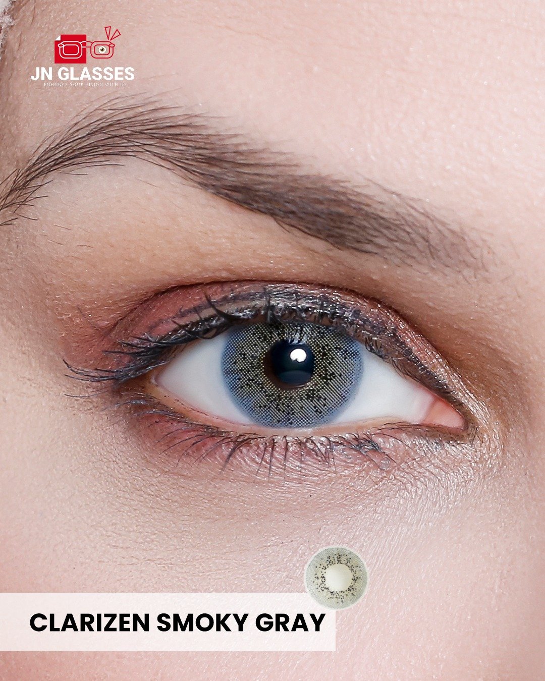 2 Smoky Gray Clarizen by JN Contact Lenses Smokey Gray