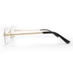 JN Glasses Frameless Transition Brown 5001