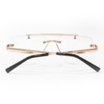 JN Glasses Frameless Transition Brown 5002