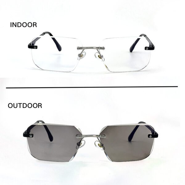 JN Glasses Frameless Transition Brown 2563