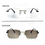 JN Glasses Frameless Transition Brown 2561