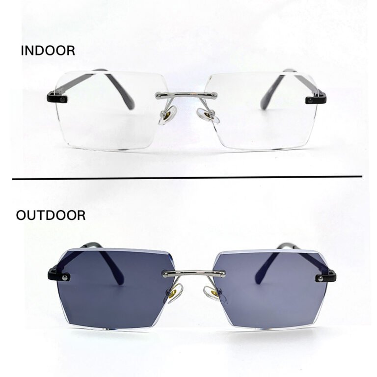 JN Glasses Frameless Transition Gray 2562