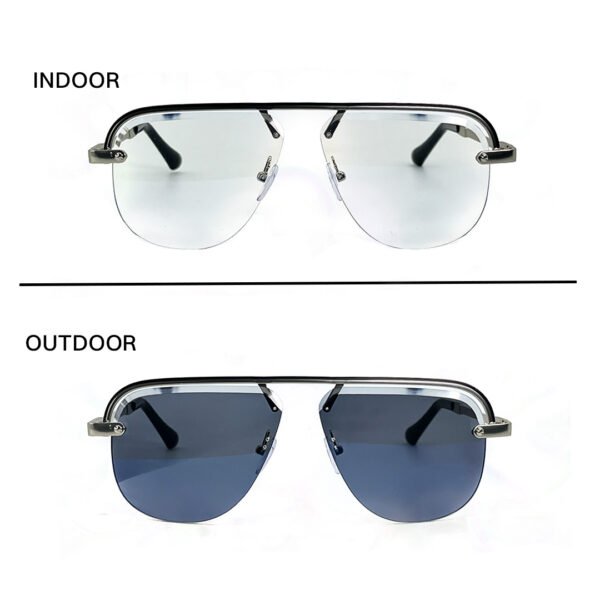 JN Glasses Frameless Transition Gray 5006