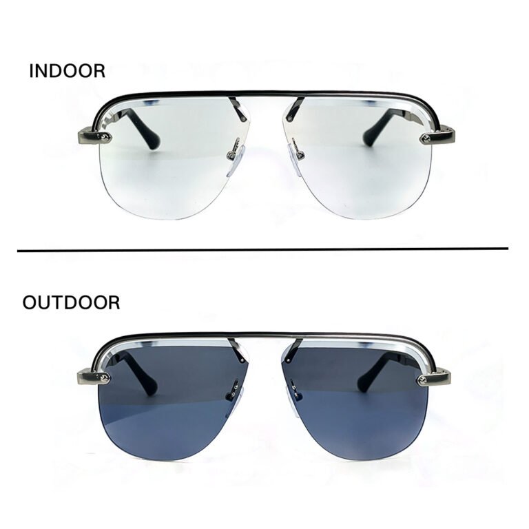JN Glasses Frameless Transition Gray 5006