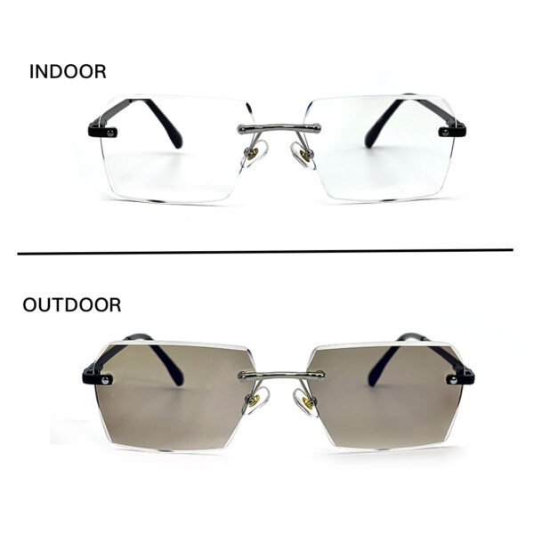 JN Glasses Frameless Transition Brown 2562