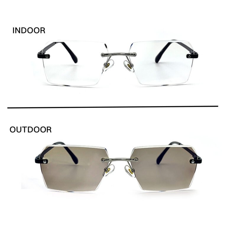 JN Glasses Frameless Transition Brown 2562