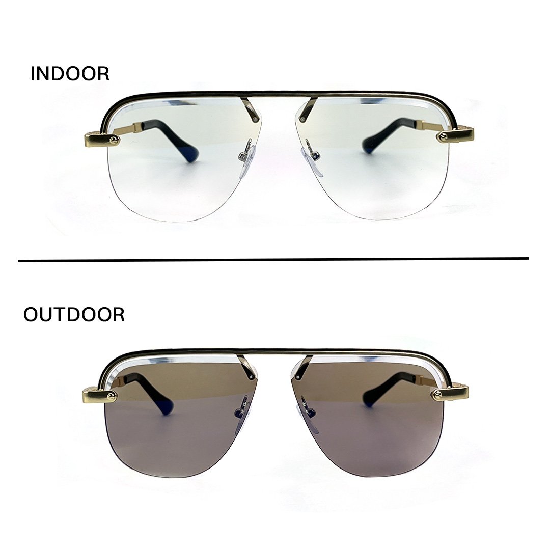 8 JN Glasses Frameless Transition Brown 5006