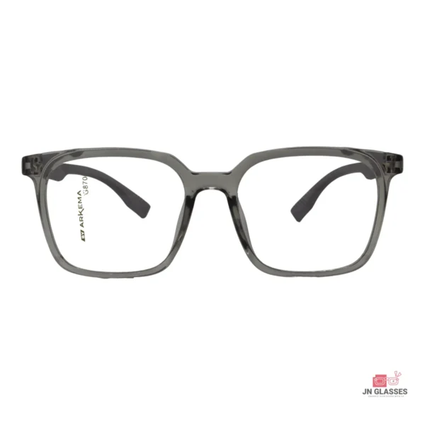 7058 glasses in trans grey — front view