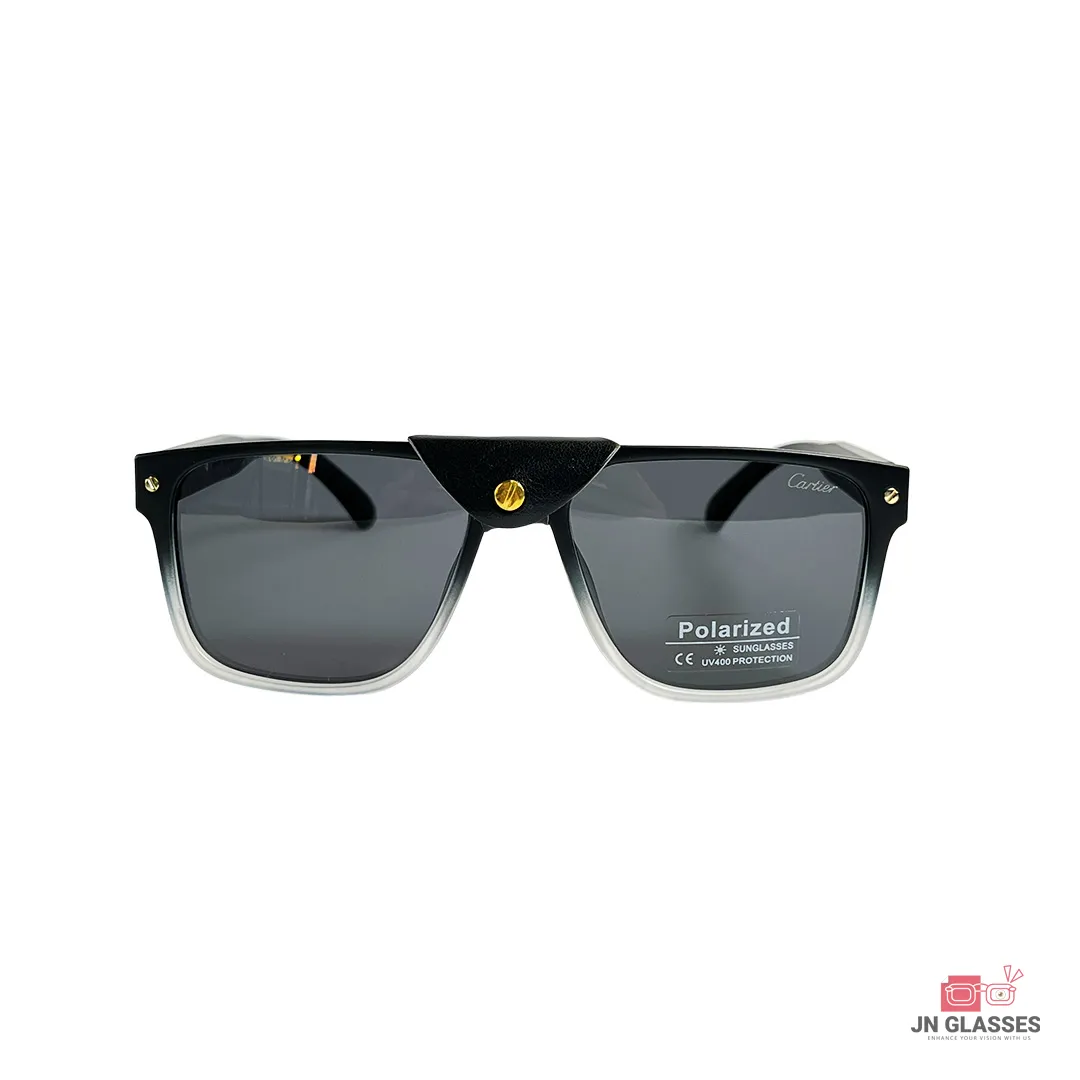 8975-matt-black-white-gallery-1 8975 sunglasses in matt black white — front view