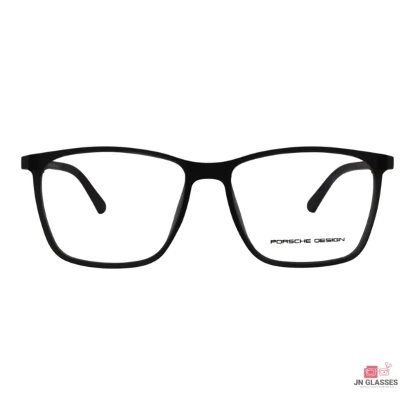 9810 glasses in matt black — front view