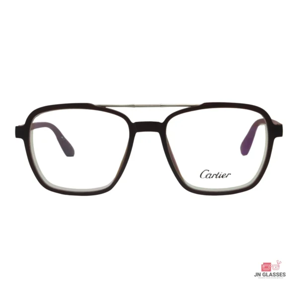 ca204 glasses in matt brown-red — front view