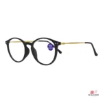 slim-428 glasses in golden black — angle view