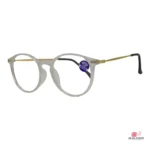 slim-428 glasses in trans white — angle view
